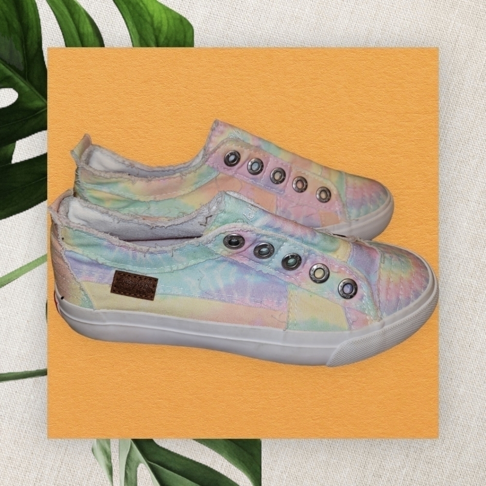 BLOWFISH MALIBU Pastel Tie-Dye Slip-On Sneakers Girls size 3